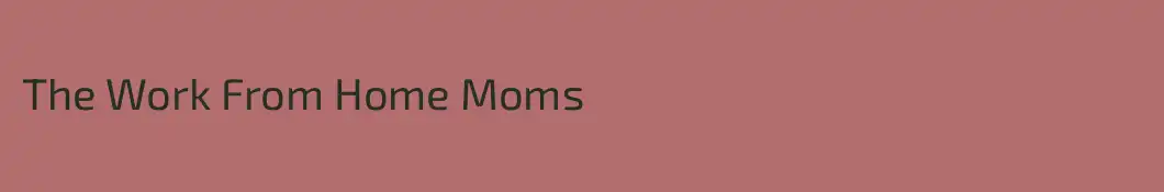 The Work From Home Moms